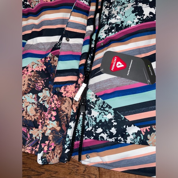 NEW Free People Movement Bunny Slope Floral Puffer Jacket Size Large - Picture 8 of 16